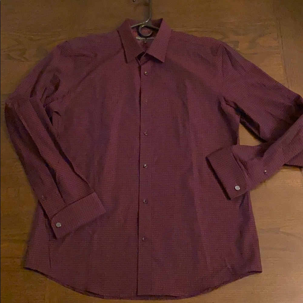 NWOT - Racing Green Microcheck Double Cuff Shirt